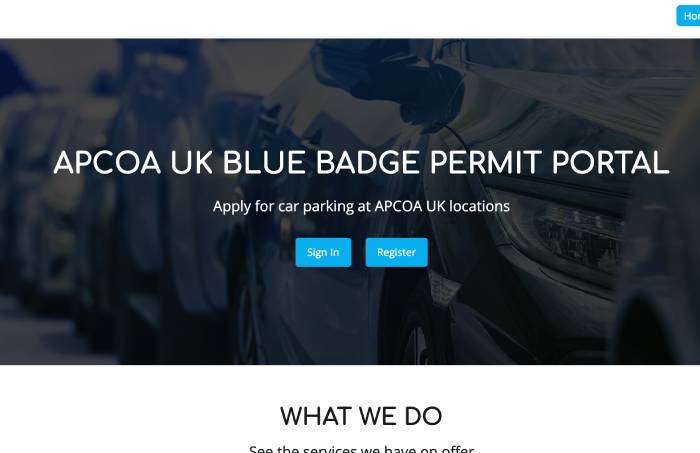 Renewing an APCOA Blue Badge permit on the bluebadge.apcoa.co.uk portal
