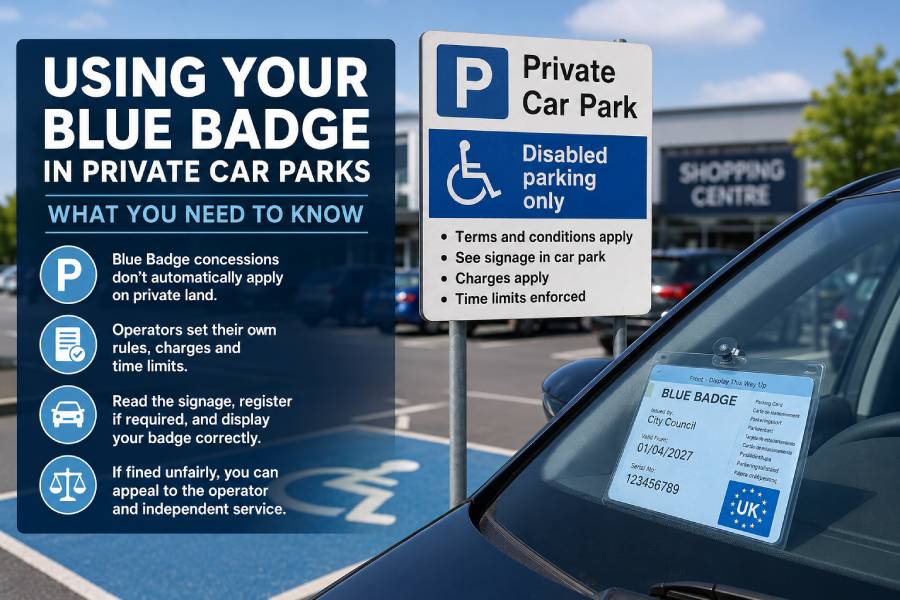 What Blue Badge holders should check in a private car park