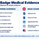 Strong vs Weak Blue Badge Medical Evidence